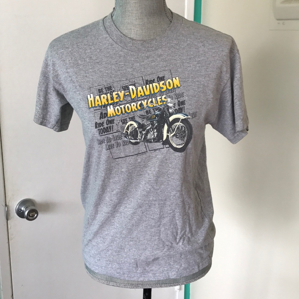 LF furst of a kind vintage Harley Davidson shirt